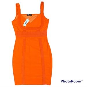 Orange 🍊 mini dress.